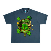 Midnight Navy St. Patrick's Day lip Urban Heavy Tee - FaDigitalArtStudio
