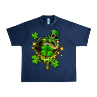 Navy St. Patrick's Day lip Urban Heavy Tee - FaDigitalArtStudio