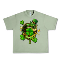 Oil Green St. Patrick's Day lip Urban Heavy Tee - FaDigitalArtStudio