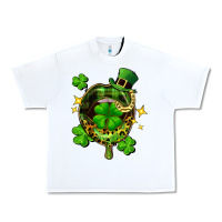 White St. Patrick's Day lip Urban Heavy Tee - FaDigitalArtStudio