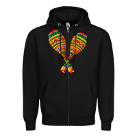 Black mexican maracas Zipper Hoodie - AdoDesignShop