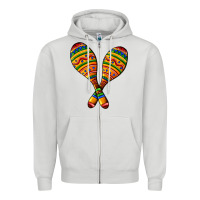 Dove Grey mexican maracas Zipper Hoodie - AdoDesignShop