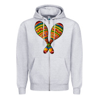 Heather Grey mexican maracas Zipper Hoodie - AdoDesignShop