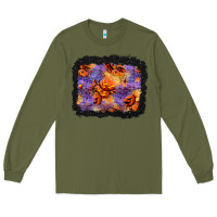 Army Green halloween pumpkin and leopard background Long Sleeve Tee - BundleAndBundleShop