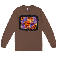 Chestnut halloween pumpkin and leopard background Long Sleeve Tee - BundleAndBundleShop