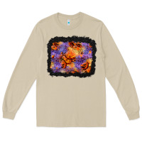 Mushroom halloween pumpkin and leopard background Long Sleeve Tee - BundleAndBundleShop