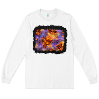 White halloween pumpkin and leopard background Long Sleeve Tee - BundleAndBundleShop