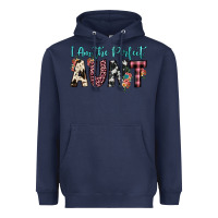 Navy i am perfect aunt Heavyweight Hoodie - JahusDesignShop