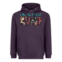 Plum i am perfect aunt Heavyweight Hoodie - JahusDesignShop