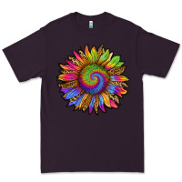 Plum tie dye sunflower Premium Tee - RanaPortraitStore