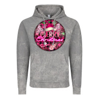 Cloud Rock pink merry christmas Vintage Hoodie - FaDigitalArtStudio