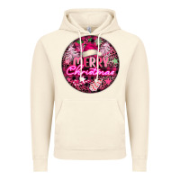 Vintage Artic pink merry christmas Vintage Hoodie - FaDigitalArtStudio