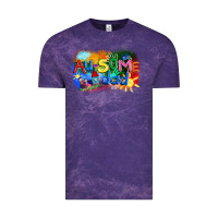 Cloud Purple Au-some dad Autism Vintage Tee - FaDigitalArtStudio