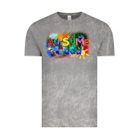 Cloud Rock Au-some dad Autism Vintage Tee - FaDigitalArtStudio