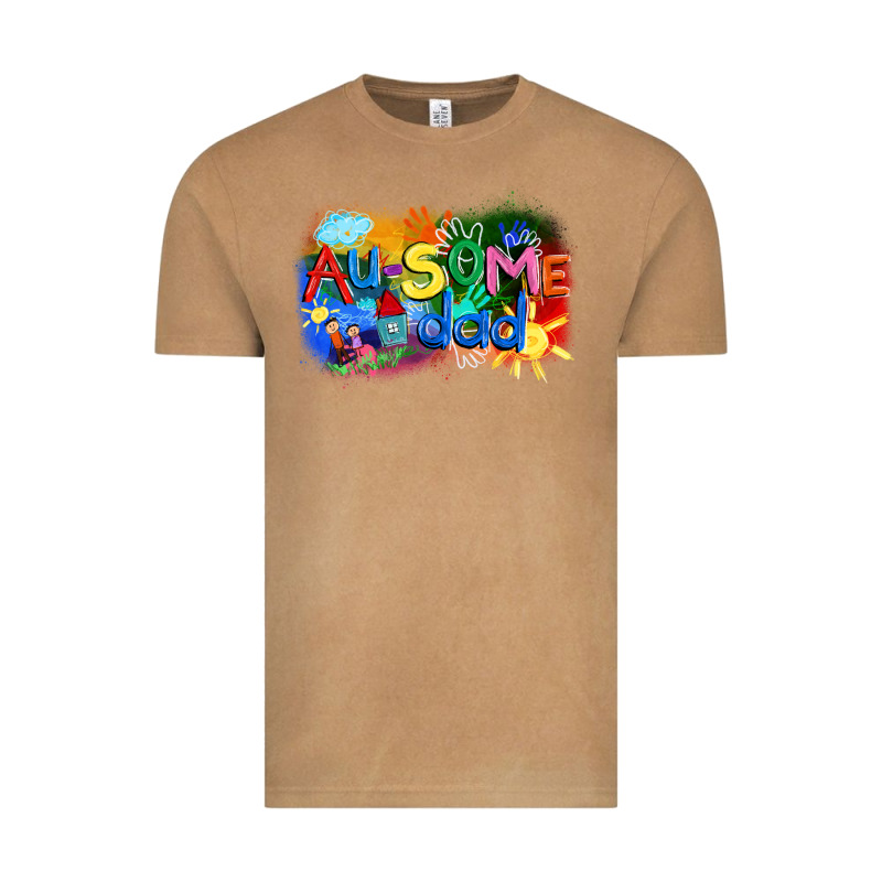 Au-some Dad Autism Vintage Tee by FaDigitalArtStudio | Teevron