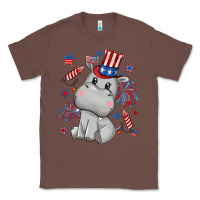 Chestnut fourth of july hippopotamus Classic Tee - CowGirlArtShop