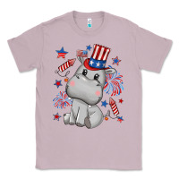 Lilac fourth of july hippopotamus Classic Tee - CowGirlArtShop