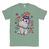 Sage fourth of july hippopotamus Classic Tee - CowGirlArtShop