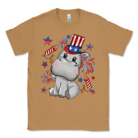 Toasted Coconut fourth of july hippopotamus Classic Tee - CowGirlArtShop