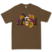 Cacao american mom skull Premium Tee - CowGirlArtShop