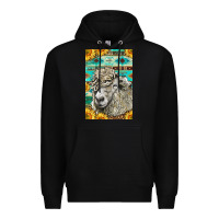 Black Western Lincoln Sheep Premium Hoodie - LillyAllenDesigns