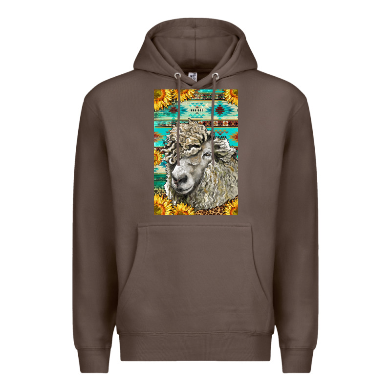 Western Lincoln Sheep Premium Hoodie by LillyAllenDesigns | Teevron
