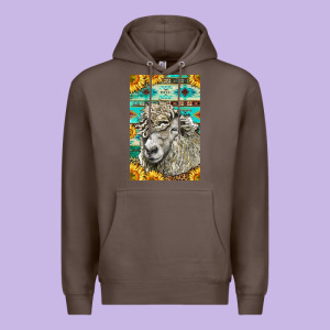 Western Lincoln Sheep Premium Hoodie Designed By Lillyallendesigns