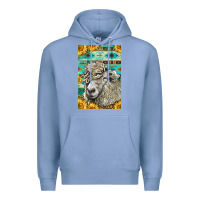 Colony Blue Western Lincoln Sheep Premium Hoodie - LillyAllenDesigns