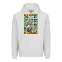 Dove Grey Western Lincoln Sheep Premium Hoodie - LillyAllenDesigns