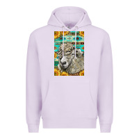 Lilac Western Lincoln Sheep Premium Hoodie - LillyAllenDesigns