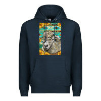 Navy Western Lincoln Sheep Premium Hoodie - LillyAllenDesigns