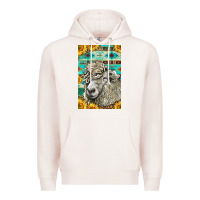 Pale Pink Western Lincoln Sheep Premium Hoodie - LillyAllenDesigns