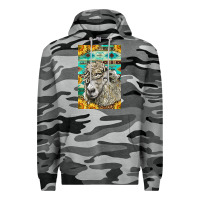 Slate Camo Western Lincoln Sheep Premium Hoodie - LillyAllenDesigns