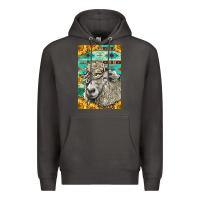 Smoke Western Lincoln Sheep Premium Hoodie - LillyAllenDesigns