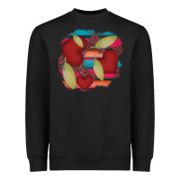 Black heart and serape patches Heavyweight Sweatshirt - AdoDesignShop