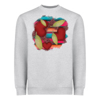 Heart And Serape Patches Heavyweight Sweatshirt | Teevron