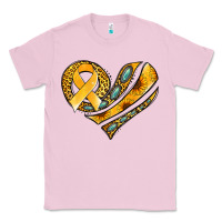 Bubblegum Pink childhood cancer awareness heart Classic Tee - Jasminsmagicworld