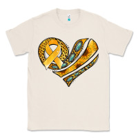 Natural childhood cancer awareness heart Classic Tee - Jasminsmagicworld
