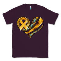 Plum childhood cancer awareness heart Classic Tee - Jasminsmagicworld