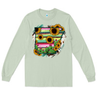 Matcha Arkansas Map Sunflower Cactus Serape Long Sleeve Tee - RanaPortraitStore