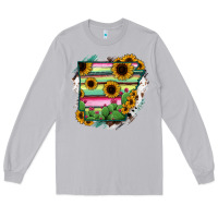 Moon Dust Arkansas Map Sunflower Cactus Serape Long Sleeve Tee - RanaPortraitStore