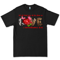 Black Let all that you do be done in love i corinthians Premium Tee - HowdyJamesFarm