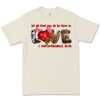 Bone Let all that you do be done in love i corinthians Premium Tee - HowdyJamesFarm