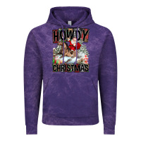 Cloud Purple Howdy Christmas Rodeo Santa Vintage Hoodie - FaDigitalArtStudio