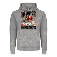 Howdy Christmas Rodeo Santa Vintage Hoodie | Teevron