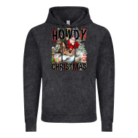 Vintage Black Howdy Christmas Rodeo Santa Vintage Hoodie - FaDigitalArtStudio