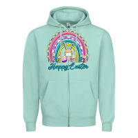 Seafoam easter egg bunny rainbow Zipper Hoodie - AdoDesignShop