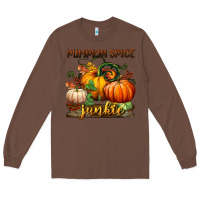 Chestnut pumpkin spice junkie Long Sleeve Tee - BundleAndBundleShop