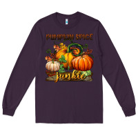 Plum pumpkin spice junkie Long Sleeve Tee - BundleAndBundleShop