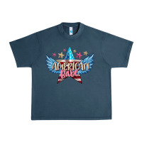 Midnight Navy American babe Urban Heavy Tee - FaDigitalArtStudio
